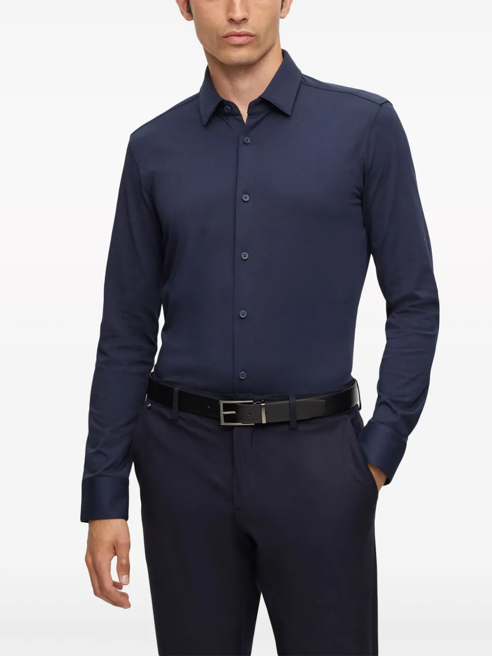 BOSS Button-up overhemd Blauw