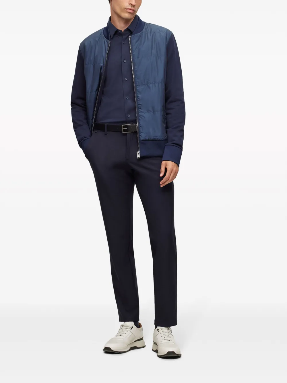 BOSS Button-up overhemd Blauw