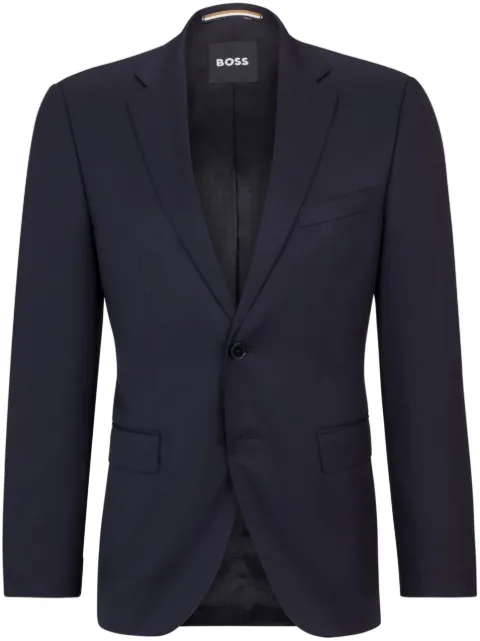 BOSS single-breasted fitted blazer