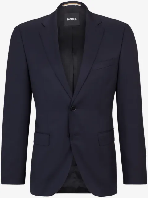 BOSS single-breasted fitted blazer