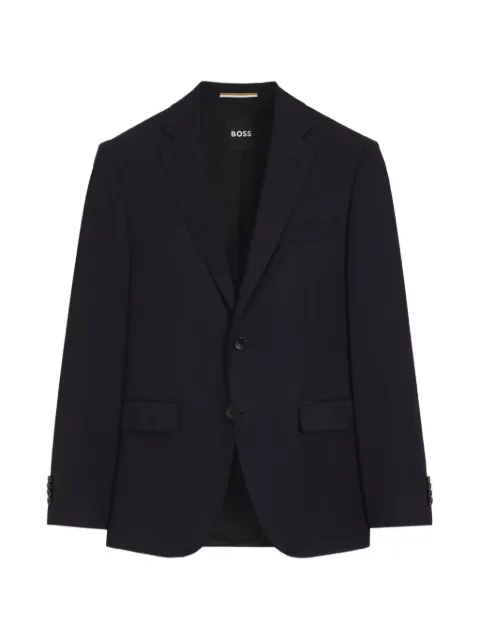 BOSS single-breasted fitted blazer
