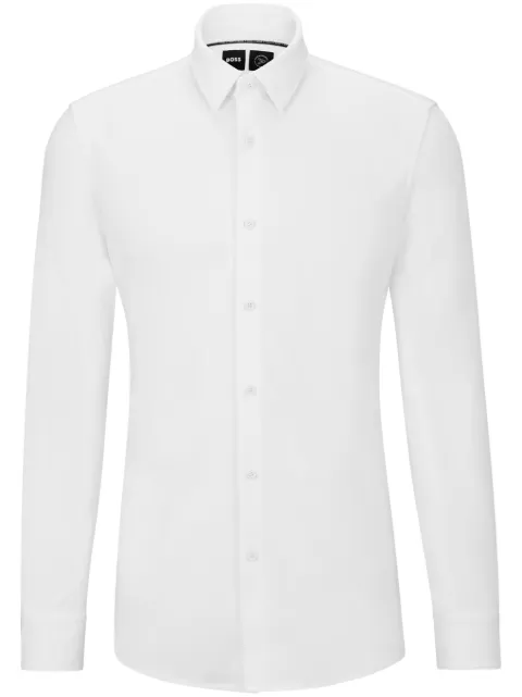 BOSS tailored cotton-blend shirt