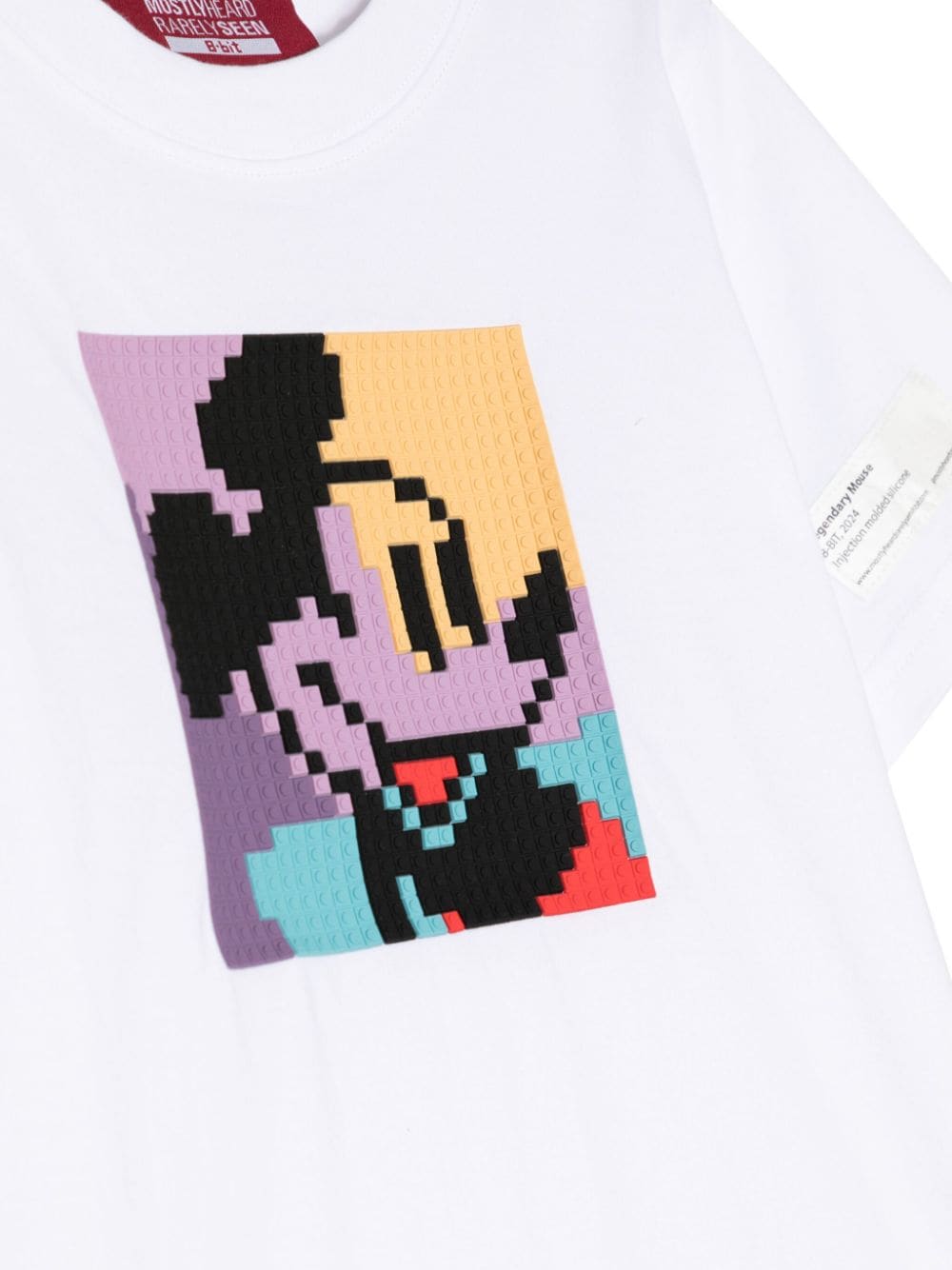 Shop Mostly Heard Rarely Seen 8-bit Legendary Mouse Cotton T-shirt In White