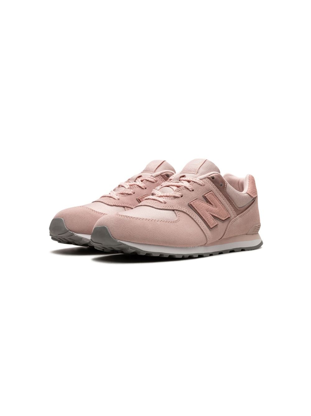 Shop New Balance 574 "pale Pink" Sneakers