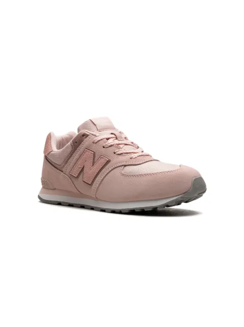 New Balance Kids "tenis 574 ""Pale Pink"" "