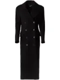 Stella McCartney double-breasted wool coat - Black