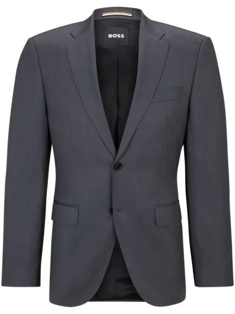 BOSS blazer cintré à simple boutonnage