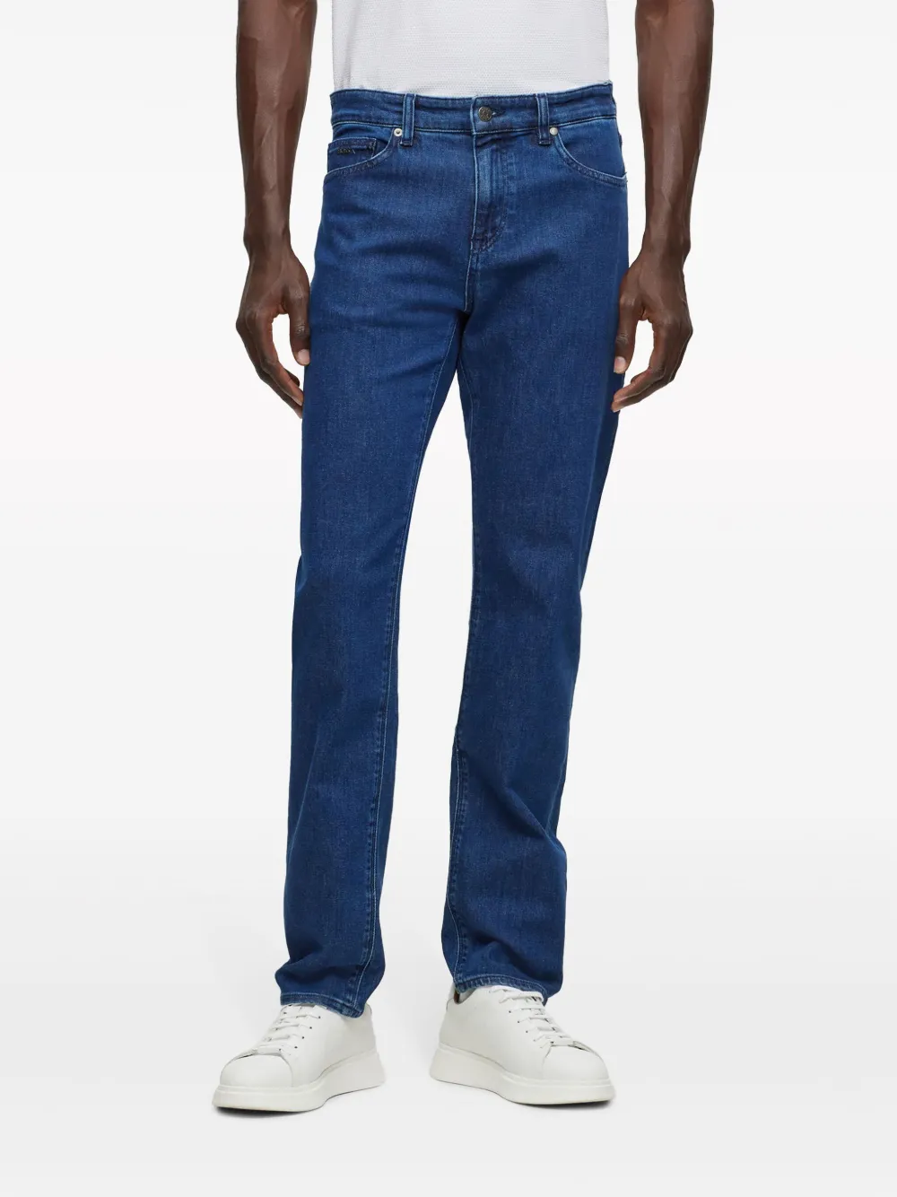 BOSS Straight jeans Blauw