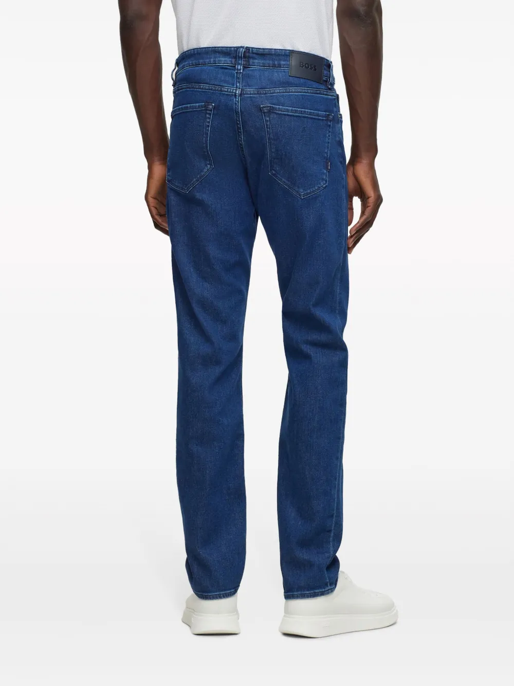 BOSS Straight jeans Blauw