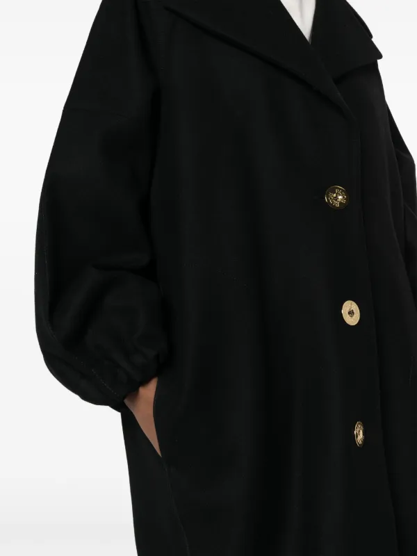 Patou wool blend button front Coat Farfetch