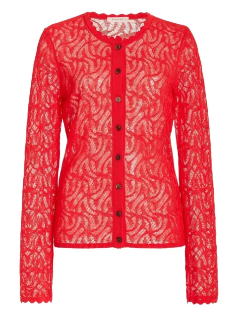 diotima Portia scalloped lace cardigan