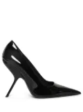 Ferragamo Eva 105mm patent pumps - Black