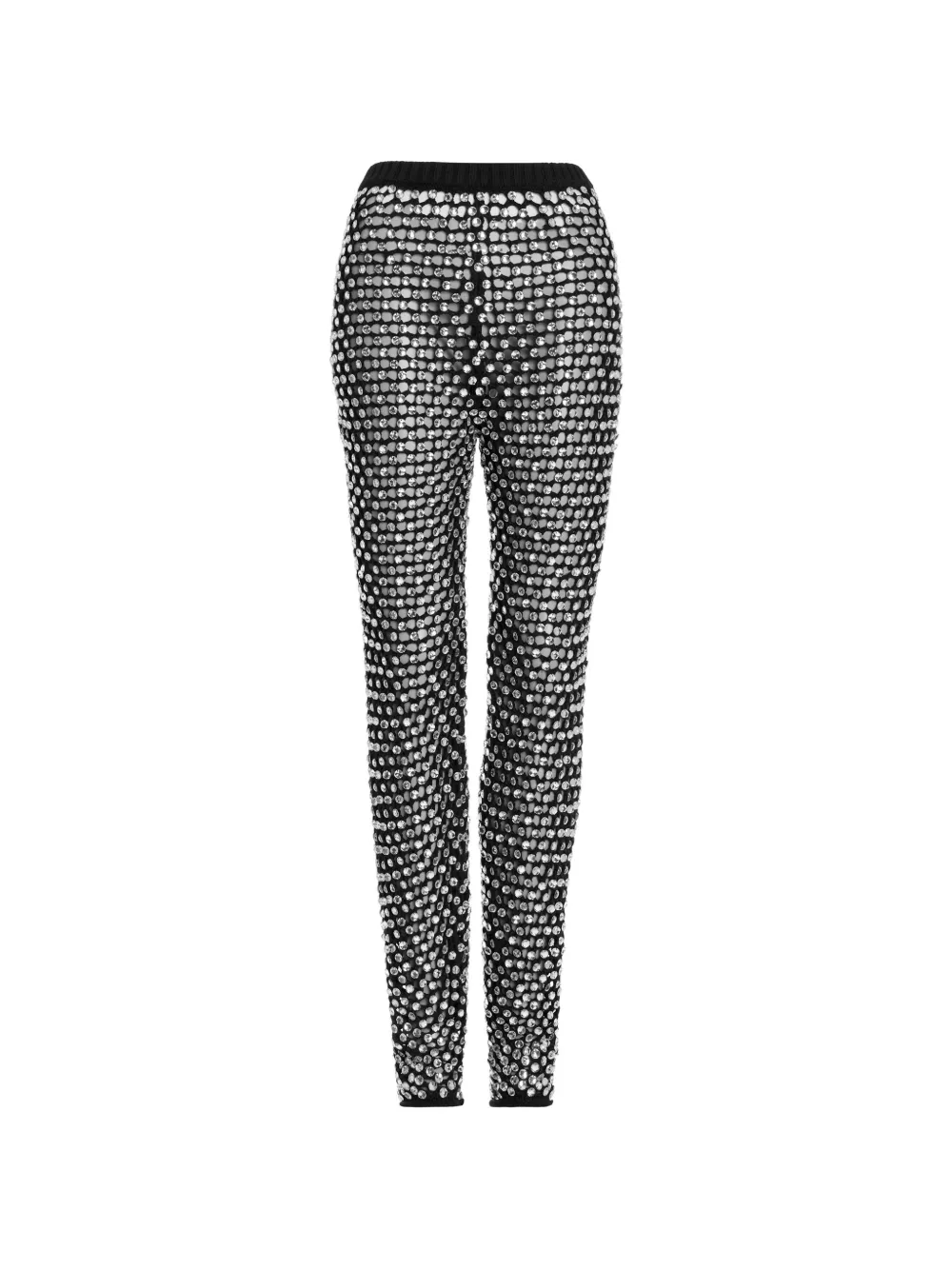 diotima crystal-embellished slim-fit trousers - Schwarz