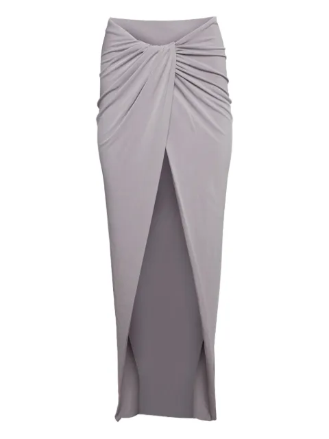 LaQuan Smith knotted slit skirt