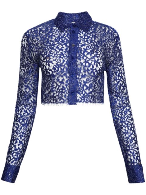 Coperni perforated cropped shirt Women