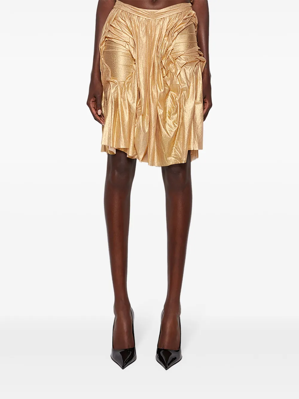  Di Petsa Wetlook Skirt - Gold 