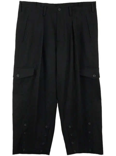 Yohji Yamamoto pantalones drop crotch O-Hem