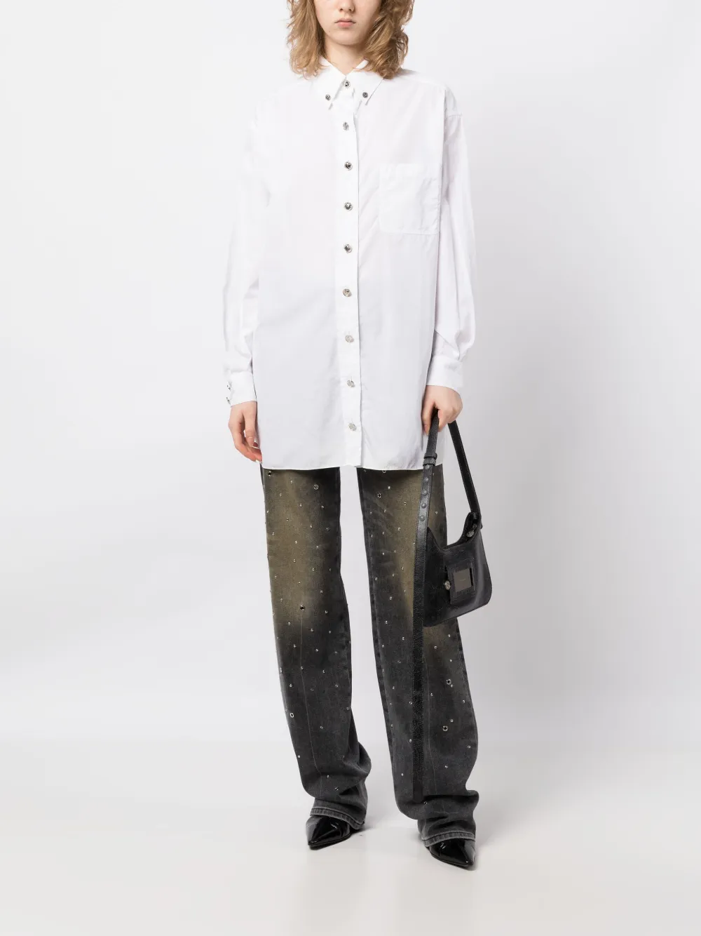 CHANEL Pre-Owned Katoenen blouse - Wit