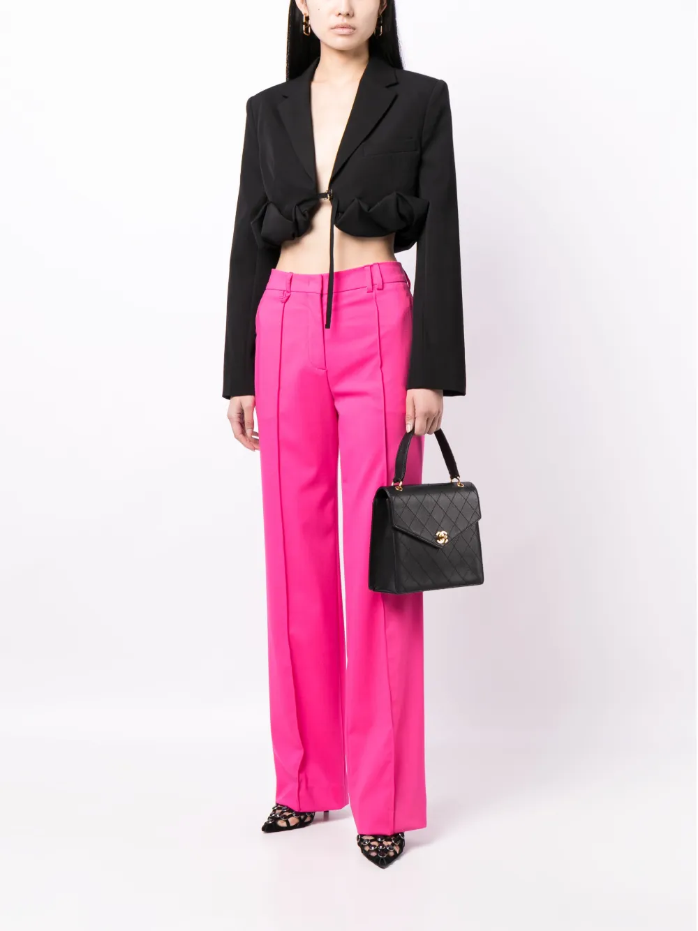 CHANEL Pre-Owned Handtas met CC-slot - Zwart