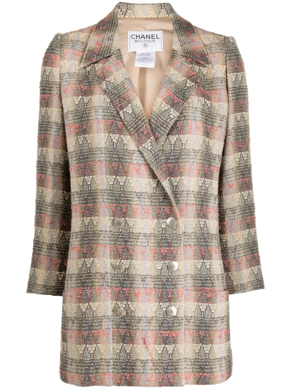 CHANEL Pre-Owned double-breasted Tweed Jacket - Farfetch