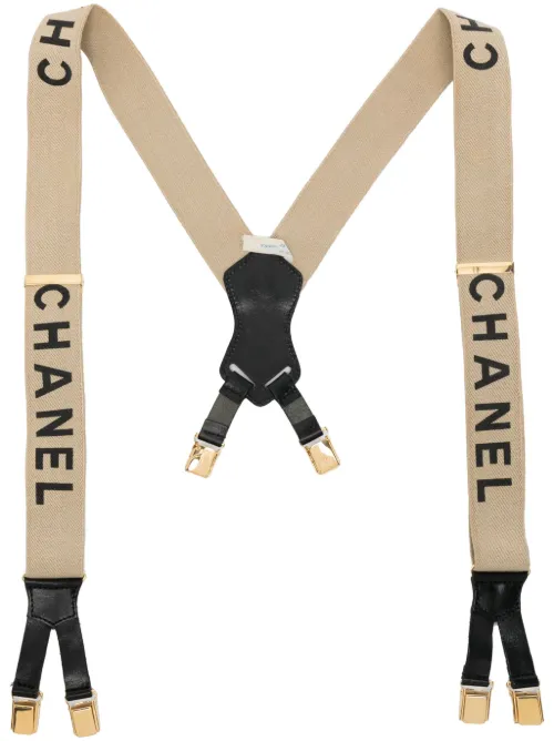 Porte-jarretelles à logo imprimé - CHANEL Pre-Owned - Modalova