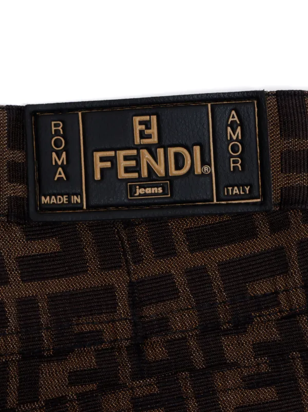 Fendi Pre-Owned ズッカパターン パンツ | ブラウン | FARFETCH JP