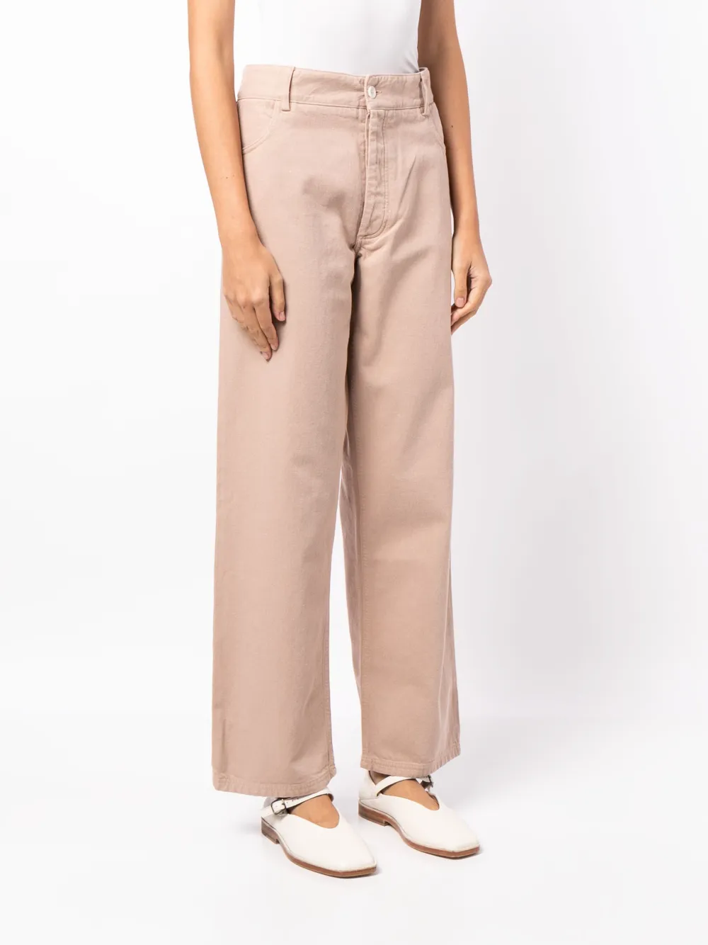 Baserange Straight jeans Bruin