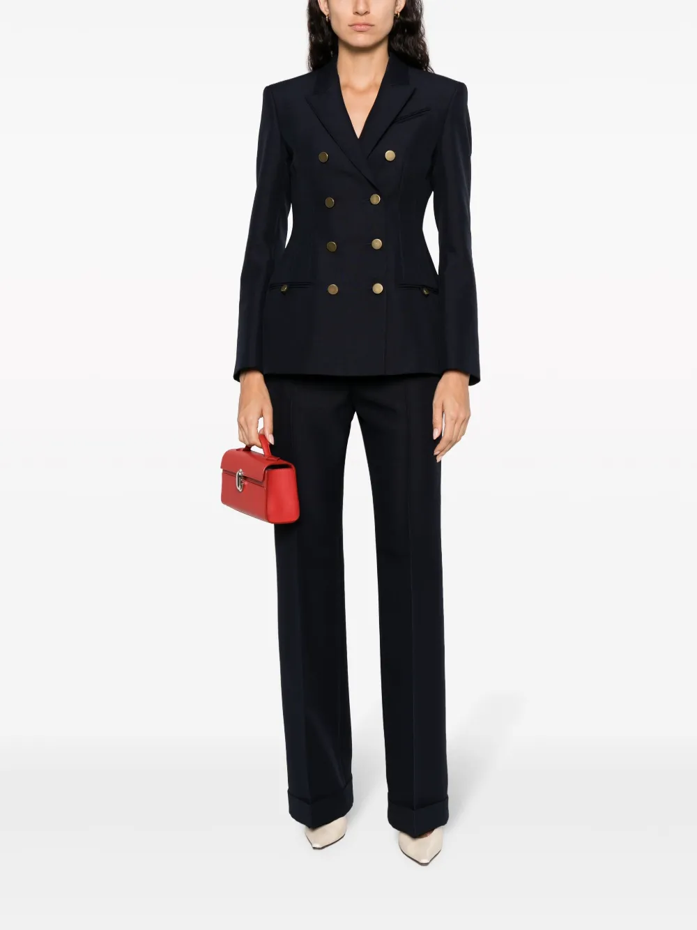 Philosophy Di Lorenzo Serafini double-breasted slim-cut jacket - Blauw