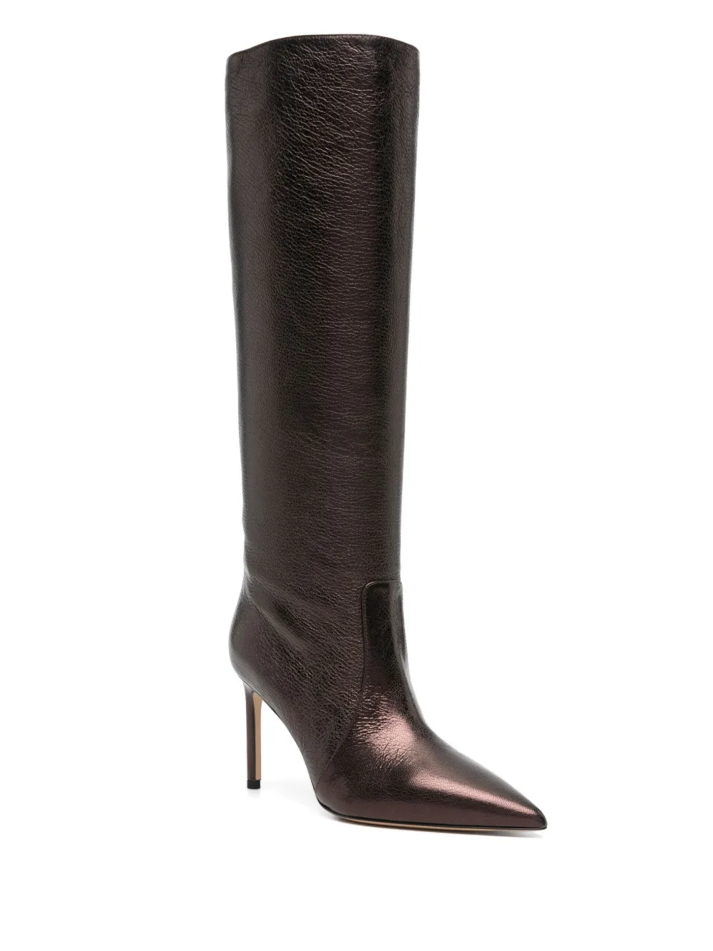 BETTINA VERMILLON Metallic knee-high boots - Bruin