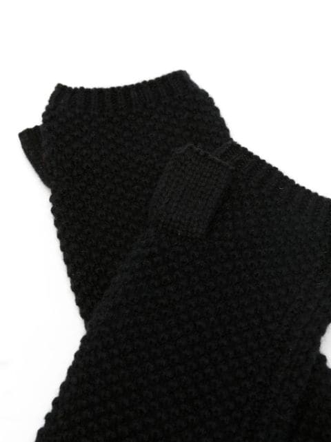 Malmo fingerless cashmere mittens