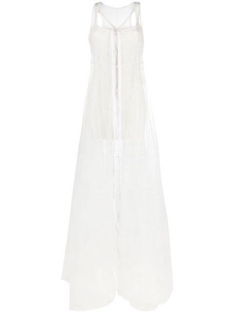 Jacquemus La robe Dentelle sheer panelled gown Women