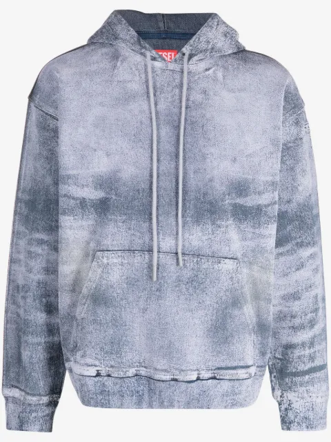 Diesel hoodie estampado tie-dye