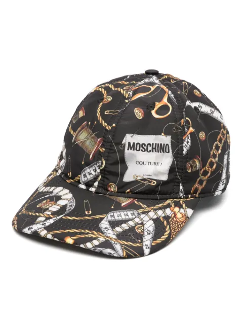Moschino gorra con estampado Barocco