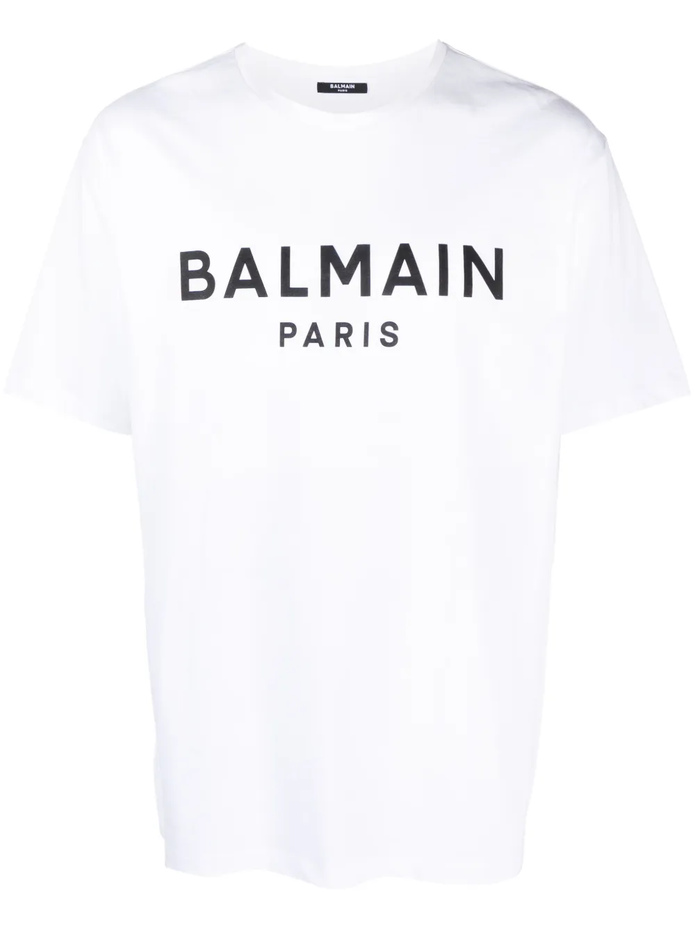 Balmain logo-print cotton T-shirt Wit