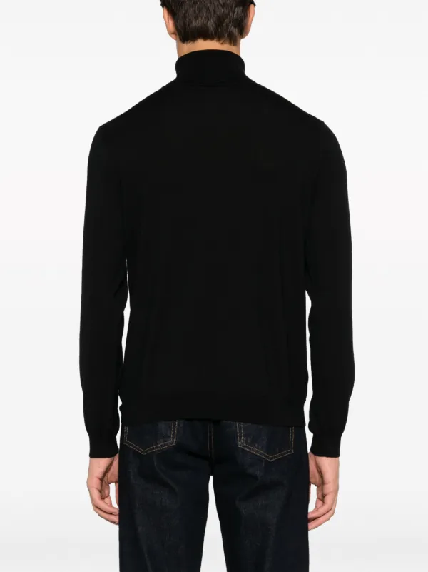 Zanone Maglione a Collo Alto Nero FARFETCH IT