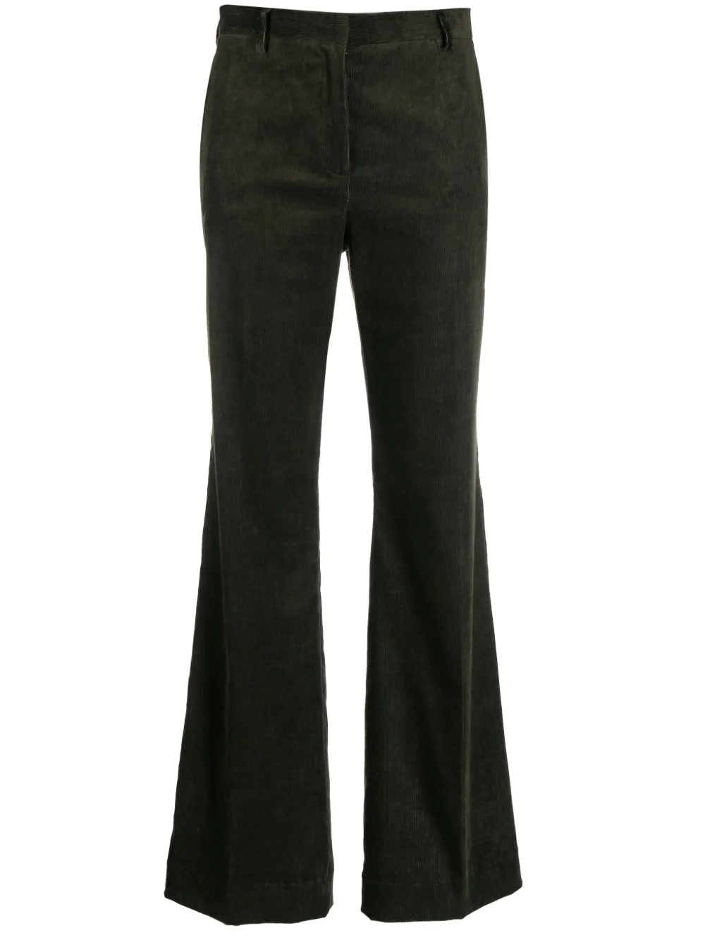 Antonelli flared corduroy trousers - Verde