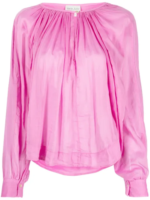 Forte Forte semi-sheer pleated blouse