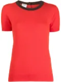 CHANEL Pre-Owned crew-neck wool knitted top - Red