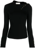 Tory Burch high-neck jersey top - Black