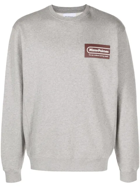 Palmes Mr. Palme-print cotton sweatshirt