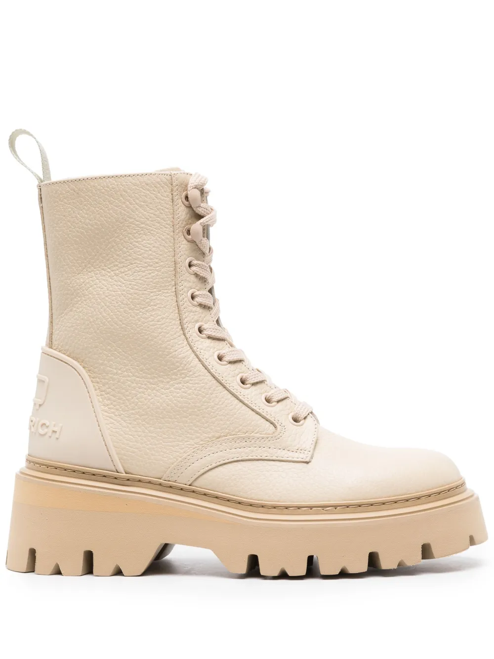 WOOLRICH LACE-UP ANKLE LEATHER BOOTS