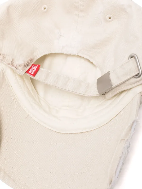 Diesel C-Obi-Destr logo-embossed Cotton Baseball Cap