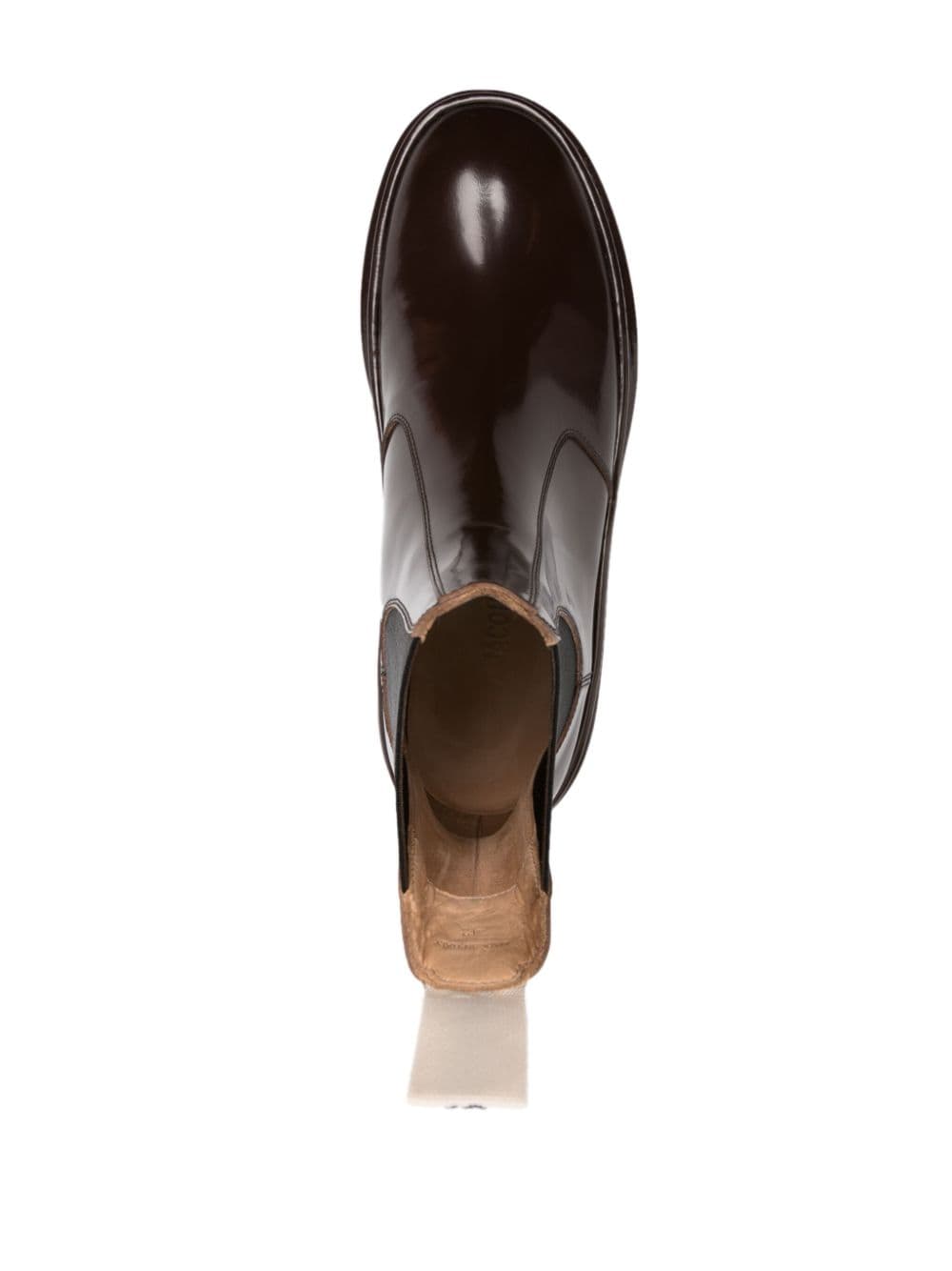 Shop Jacquemus Les Chelsea Pavane Ankle Boots In Brown