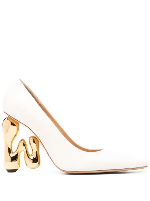 JW Anderson 105mm sculpted-heel leather pumps 