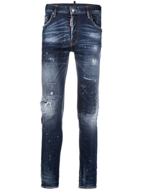 DSQUARED2 distressed-effect slim-cut jeans Men