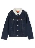 Levi's Kids faux shearling-trim denim jacket - Blue