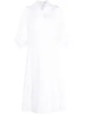 Emilia Wickstead peak-lapels cotton midi dress - White
