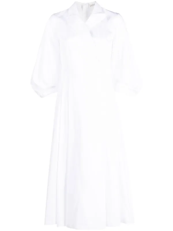 chinese dress ladies Emilia. Elegant Summer Button Down Shirt Midi Dress  ELF