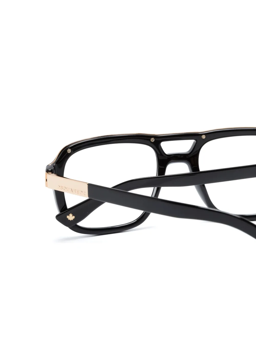 Shop Dsquared2 Hype Pilot-frame Glasses In Black