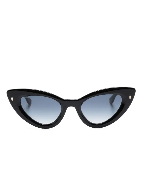 DSQUARED2 EYEWEAR Hype cat eye Frame Gradient Sunglasses Black FARFETCH AO